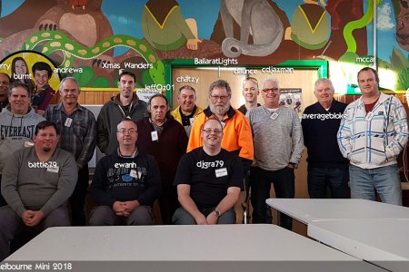 2018 Melbourne Mini attendees