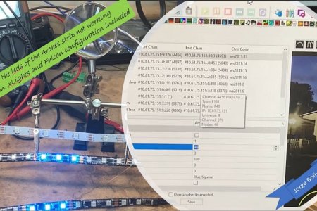 LED Strip inside PEX Arches some led not working issue solving WS8211 | xLights | Falcon F48
