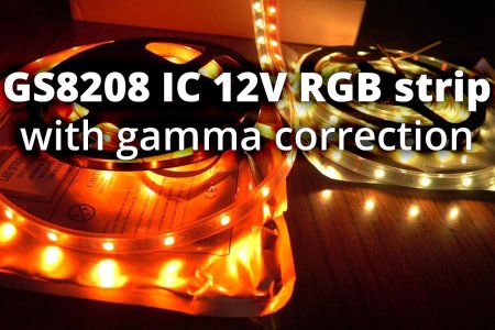 GS8208 12V strip gamma correction light output vs a different 12V IC strip