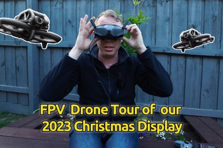 FPV Drone Tour of our 2023 Christmas Display