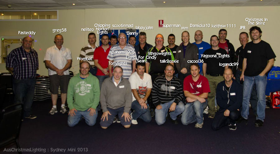 2013 Sydney Mini attendees