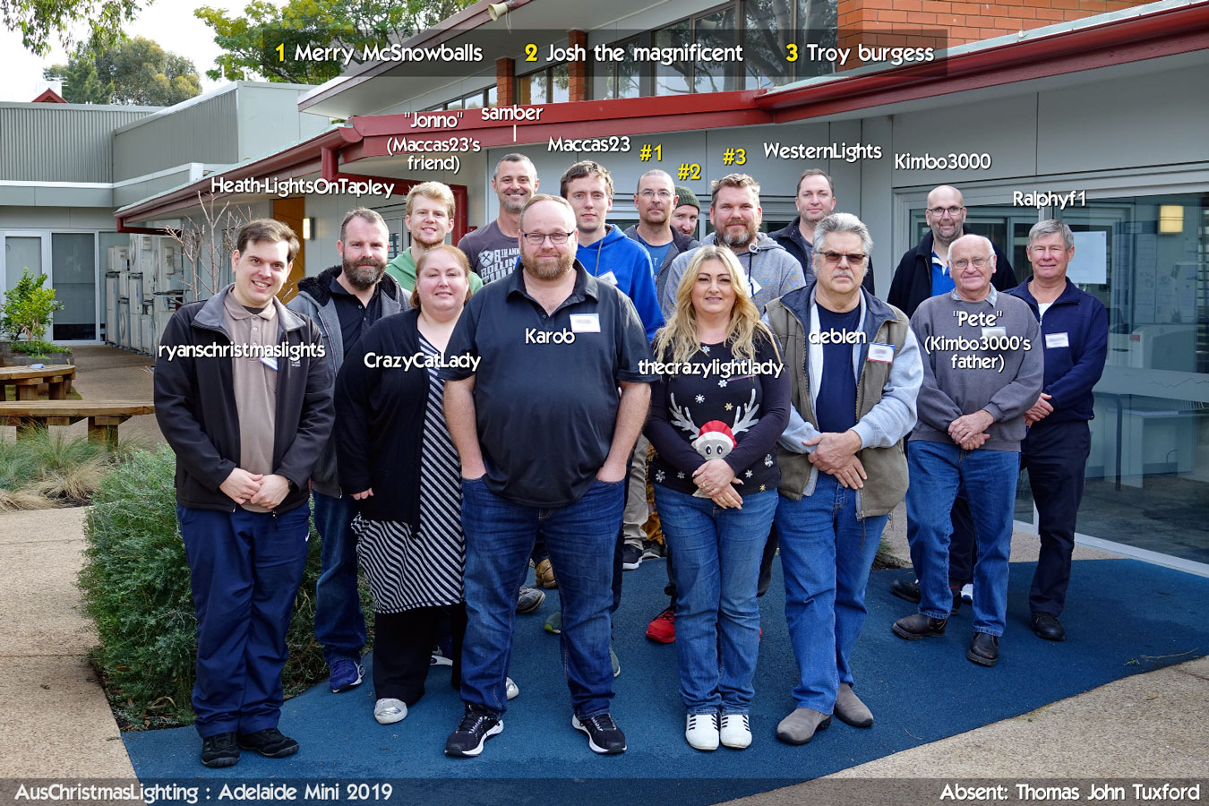 2019 Adelaide Mini attendees