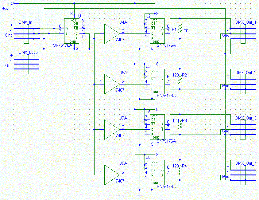 Схема контроллер usb dmx